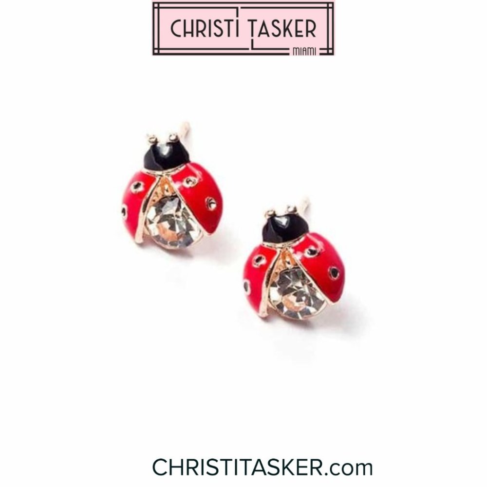 Good Vibes | Ladybug Bug Earrings